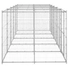 Lauko voljeras šunims, galvanizuotas plienas, 12,1m²
