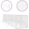 Lauko voljeras šunims, sidabrinis, 2x10x2m, plienas