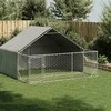Lauko voljeras šunims su aptvaru, 3x3x1,9m, plienas