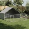 Lauko voljeras šunims su aptvaru, 4x3x1,9m, plienas