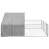Lauko voljeras šunims su aptvaru, 4x3x1,9m, plienas