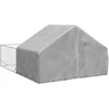 Lauko voljeras šunims su aptvaru, 4x3x1,9m, plienas