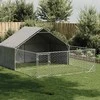 Lauko voljeras šunims su aptvaru, 5x3x1,9m, plienas