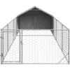 Lauko voljeras šunims su aptvaru, 6x2x1,5m, plienas
