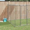 Lauko voljeras šunims su stogu, galvanizuotas plienas, 16,94m²