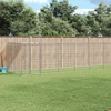 Lauko voljeras šunims su stogu, galvanizuotas plienas, 21,78m²