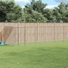 Lauko voljeras šunims su stogu, galvanizuotas plienas, 26,62m²