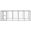 Lauko voljeras šunims su stogu, plienas, 12,1m²