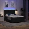 LED Čiužinio Lova su čiužiniu Juoda 140 x 190 cm audinys
