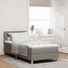 LED Čiužinio Lova su LED juostelėmis Taupe 80 x 200 cm audinys