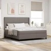 LED Čiužinio Lova su čiužiniu Taupe 180 x 200 cm audinys