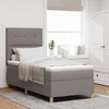 LED Čiužinio Lova su čiužiniu Taupe 80 x 200 cm audinys