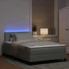 LED Čiužinio Lova su LED Šviesiai pilka 120 x 190 cm Aksomas