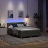 LED Čiužinio Lova Tamsiai pilka 160 x 200 cm audinys