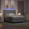 LED Čiužinio Lova Šviesiai pilka 140 x 190 cm audinys