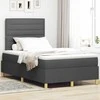 LED Čiužinio Lova Tamsiai pilka 120 x 200 cm audinys