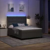 LED Čiužinio Lova Tamsiai pilka 140 x 190 cm audinys