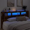 LED galvūgalis, dūminio ąžuolo, 220x18,5x103,5cm, mediena
