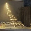 LED Kalėdinė eglutė su žemės kuoleliais Šilta balta 306 cm