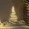 LED Kalėdinė eglutė su žemės kuoleliais Šilta balta 182 cm
