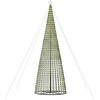 Šviečianti Kalėdų eglutė, 500cm, 1544 šaltos LED, kūgio formos