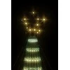 Šviečianti Kalėdų eglutė, 180cm, 275 šiltos LED, kūgio formos