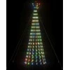 Šviečianti Kalėdų eglutė, 180cm, 275 LED, kūgio formos