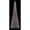 Kalėdų eglutė ant vėliavos stiebo, 500cm, 1534 šaltos LED