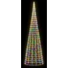 Kalėdų eglutė ant vėliavos stiebo, 800cm, 3000 spalvotų LED
