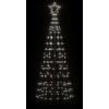 Šviečianti Kalėdų eglutė, 180cm, 220 šaltų LED, kūgio formos