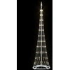 LED Kalėdų medis s stovu Šilta balta 51 x 51 x 190 cm metalas