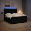 Lova LED lovos čiužinys su LED apšvietimu Juoda 180 x 200 cm Audinys