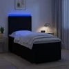 Lova LED lovos čiužinys su LED apšvietimu Juoda 80 x 200 cm Audinys