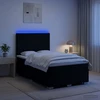 Lova LED lovos čiužinys su LED apšvietimu Juoda 120 x 190 cm Audinys