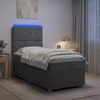 Lova LED lovos čiužinys su LED apšvietimu Tamsiai pilka 90 x 200 cm