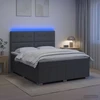 Lova LED lovos čiužinys su LED apšvietimu Tamsiai pilka 140 x 200 cm