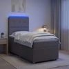 Lova LED lovos čiužinys su LED apšvietimu Taupe 100 x 200 cm Audinys