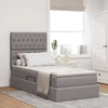 LED saugojimo lova su čiužiniu Taupe 90 x 200 cm Audinys