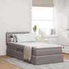 LED saugojimo lova su čiužiniu Taupe 90 x 190 cm Audinys