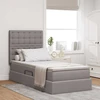 LED saugojimo lova su čiužiniu Taupe 90 x 200 cm Audinys