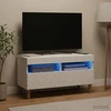 TV staliukas LED televizoriaus spintelė Balta Apdirbta mediena