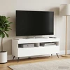 TV staliukas LED televizoriaus spintelė Balta Apdirbta mediena