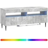 TV staliukas LED televizoriaus spintelė ZWOLLE 100 x 35 x 43 cm Betono pilka