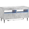 TV staliukas LED televizoriaus spintelė ZWOLLE 81 x 35 x 43 cm Betono pilka