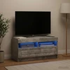 TV staliukas LED televizoriaus spintelė Betono pilka Apdirbta mediena