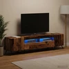 TV staliukas LED televizoriaus spintelė BREDA 3 vnt. Sendintos medienos