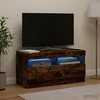 TV staliukas LED televizoriaus spintelė Dūminio ąžuolo Apdirbta mediena