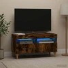 TV staliukas LED televizoriaus spintelė Dūminio ąžuolo Apdirbta mediena