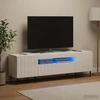 TV staliukas LED televizoriaus spintelė Itin blizgi balta Apdirbta mediena