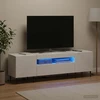 TV staliukas LED televizoriaus spintelė Itin blizgi balta Apdirbta mediena